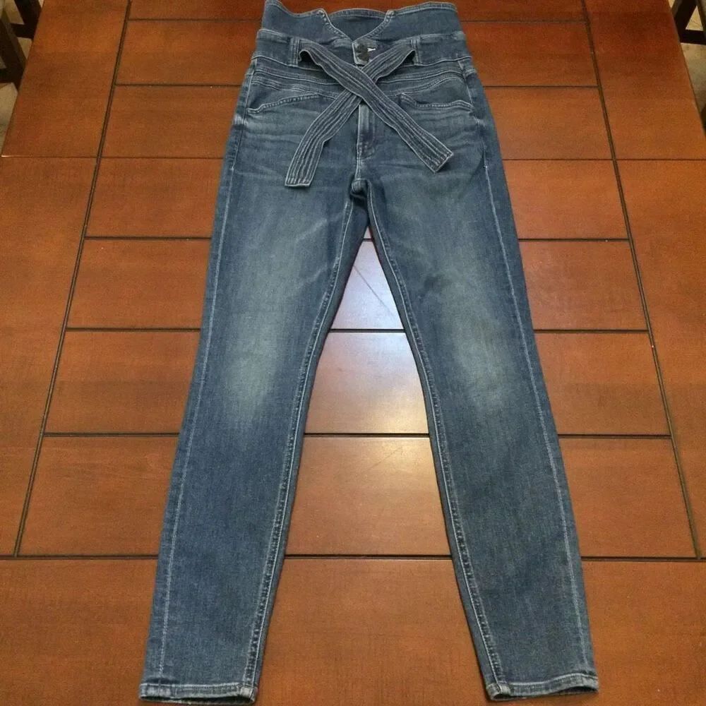 Mother Triple Stack the looker blue jeans 26 women